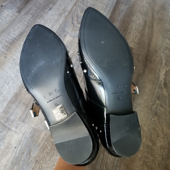 🍒NWOB🍒 IRO STEAMPUNK PATENT LEATHER STUDDED - Picture 7 of 8